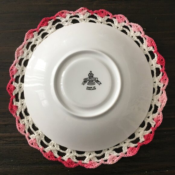 Delphine Purple Flower Bone China Teacup & Saucer Set - Picture 3 of 11